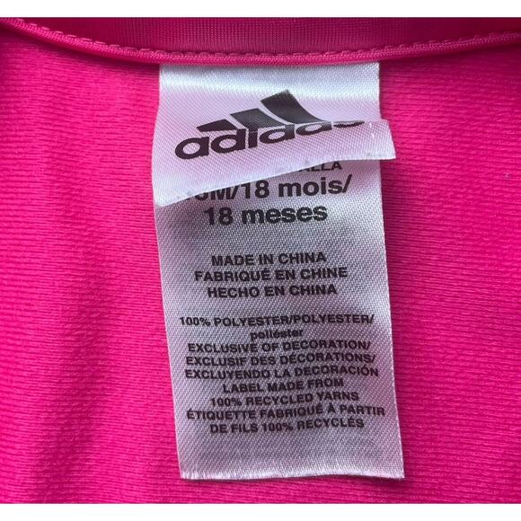 Adidas Track Suit Baby Girl 18 Months Leopard Fuzzy Vest & Vans Shoes Toddler 7 - Picture 12 of 16